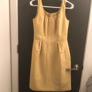 Golden yellow sleeve dress dress